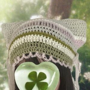 Handmade Crochet Striped Hat